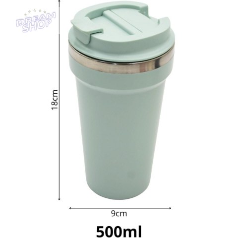 KUBEK TERMICZNY TURYSTYCZNY EXCELLENT HOUSEWARE 500L - ZIELONY