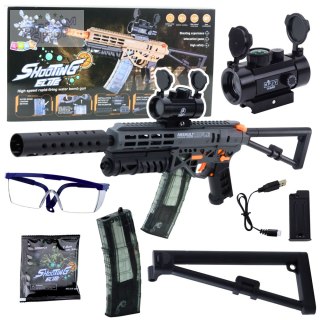Karabin Na Kulki Wodne MK7 Na Akumulator Celownik Okulary Kulki