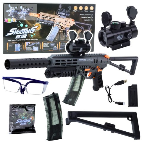 Karabin Na Kulki Wodne MK7 Na Akumulator Celownik Okulary Kulki