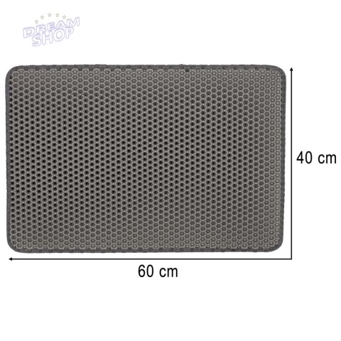 Mata pod kuwetę dla kota wodoodporna dwuwarstwowa 40x60cm