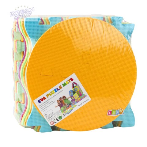 Miękkie Puzzle Mata Edukacyjna Pianka EVA Owoce Słodycze Kolorowa 16 el.