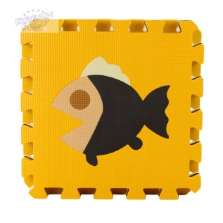 Miękkie Puzzle Mata Edukacyjna Pianka EVA Zwierzęta Brązowe 16 el.