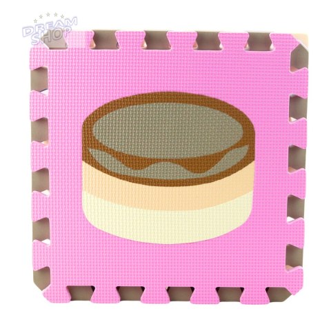 Miękkie Puzzle Mata Edukacyjna Pianka EVA Zwierzęta Pastelowe 16 el.