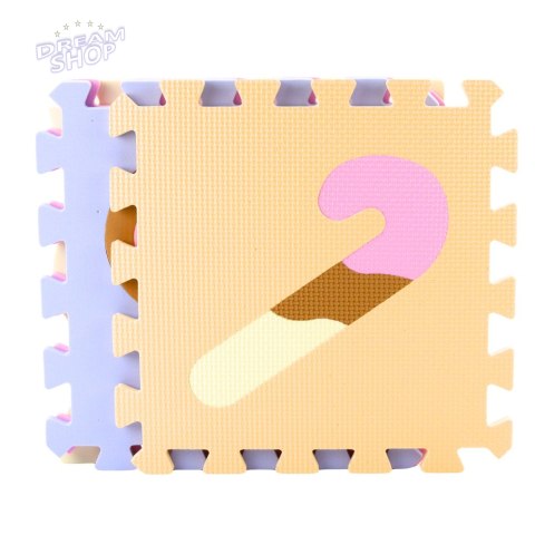 Miękkie Puzzle Mata Edukacyjna Pianka EVA Zwierzęta Pastelowe 16 el.