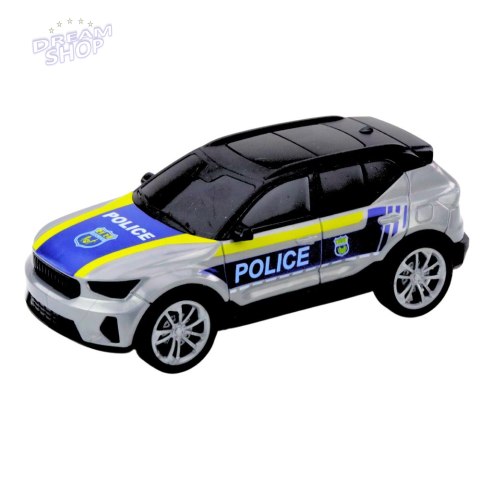 Zestaw Ciężarówka Policyjna Helikopter Auto Radiowóz Światła Dźwięki