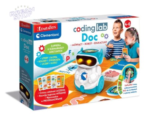 Zestaw Edukacyjny Robot Doc Nauka Robotyka Edukacyjna Język Polski Clementoni 50730 Zestaw Edukacyjny Robot Doc Nauka Robotyka Edukacyjna Język Polski Clementoni 50730