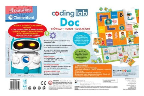 Zestaw Edukacyjny Robot Doc Nauka Robotyka Edukacyjna Język Polski Clementoni 50730 Zestaw Edukacyjny Robot Doc Nauka Robotyka Edukacyjna Język Polski Clementoni 50730