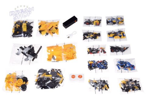Zestaw klocków 4w1 Złóż zdalnie sterowane ROBOTY i MASZYNY 828-ele RC0738