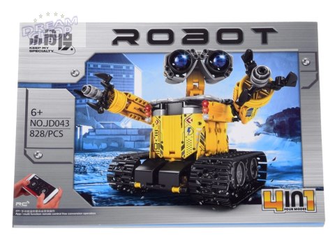 Zestaw klocków 4w1 Złóż zdalnie sterowane ROBOTY i MASZYNY 828-ele RC0738