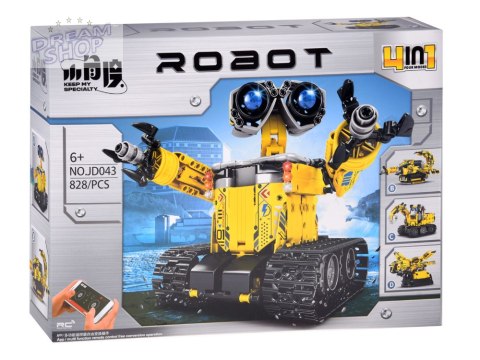Zestaw klocków 4w1 Złóż zdalnie sterowane ROBOTY i MASZYNY 828-ele RC0738