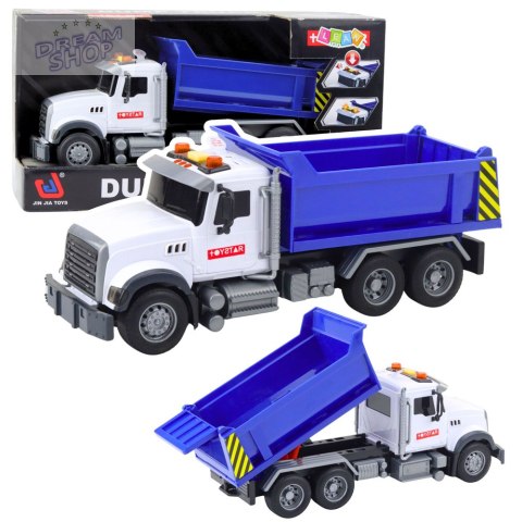 Ciężarówka Wywrotka Ruchoma Paka Światła Dźwięki Niebieska