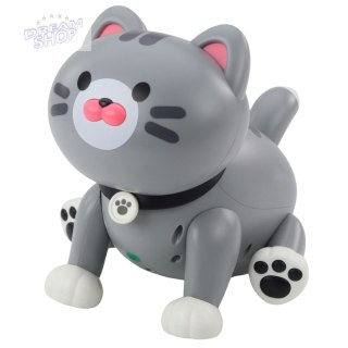 Interaktywny Robot Kotek Zdalnie Sterowany RC Pilot Szary