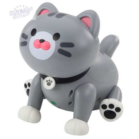 Interaktywny Robot Kotek Zdalnie Sterowany RC Pilot Szary