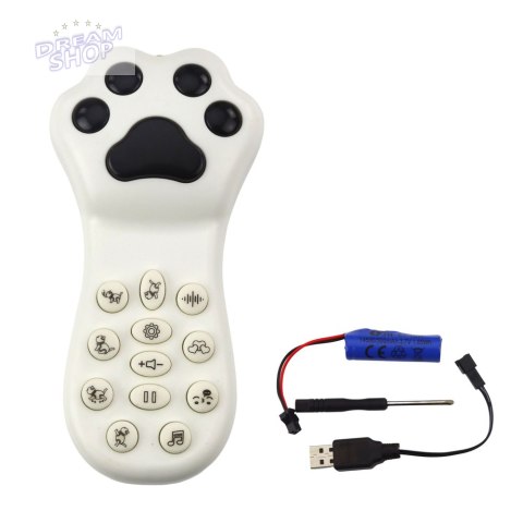 Interaktywny Robot Kotek Zdalnie Sterowany RC Pilot Szary