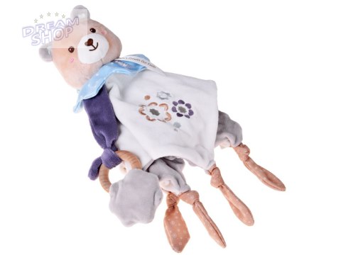 Milutka Przytulanka MIŚ z kocyk i gryzak prezent dla niemowlaka ZA5879