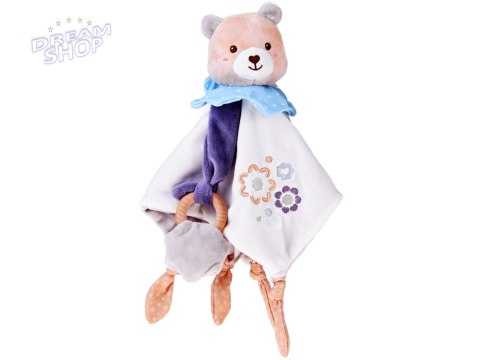 Milutka Przytulanka MIŚ z kocyk i gryzak prezent dla niemowlaka ZA5879