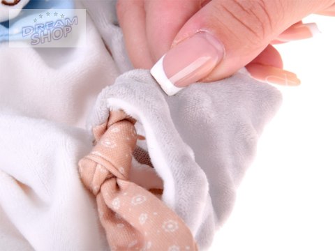 Milutka Przytulanka MIŚ z kocyk i gryzak prezent dla niemowlaka ZA5879