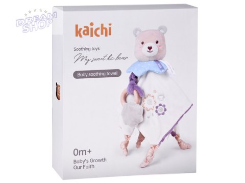 Milutka Przytulanka MIŚ z kocyk i gryzak prezent dla niemowlaka ZA5879