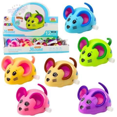 Myszka Nakręcana Jeździ Porusza Ogonkiem 8cm Mix Kolor