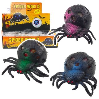 Pająk Gniotek Antystresowy Sensoryczny Z Kulkami Żelowymi Czarny