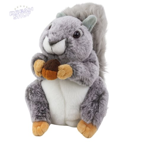 Pluszowa Maskotka Przytulanka Wiewiórka Z Orzeszkiem Szara 22cm