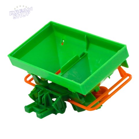 Traktor Pojazd Rolniczy Farmerski Z Siewnikiem Zielony