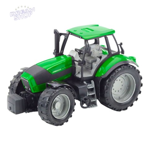 Traktor Rolniczy Farmerski Z Pługiem Napęd Zielony