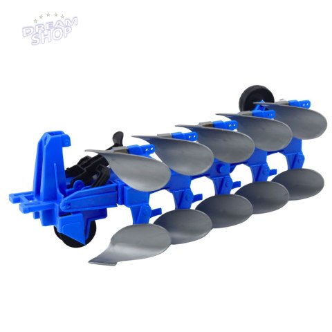 Traktor Rolniczy Farmerski Z Pługiem Napęd Zielony