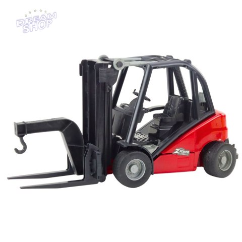 Wózek Widłowy Pojazd Budowlany Ruchome Widły Czerwony