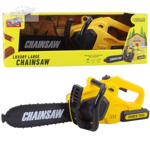 Zabawkowa Piła Łańcuchowa Dla Dzieci Światła Dźwięki Żółta