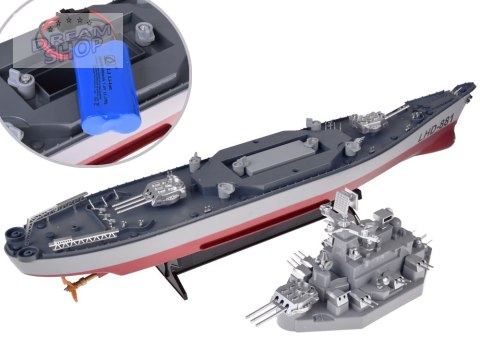 Zdalnie sterowany Ogromny statek PANCERNIK LHD-881 Skala 1:390 RC0736
