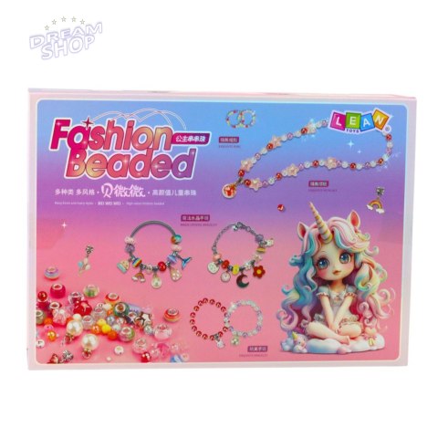 Zestaw Do Tworzenia Bransoletek Biżuterii Koraliki Zawieszki DIY