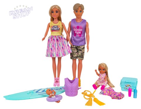 Zestaw Lalek, Rodzina na Wakacjach + Akcesoria