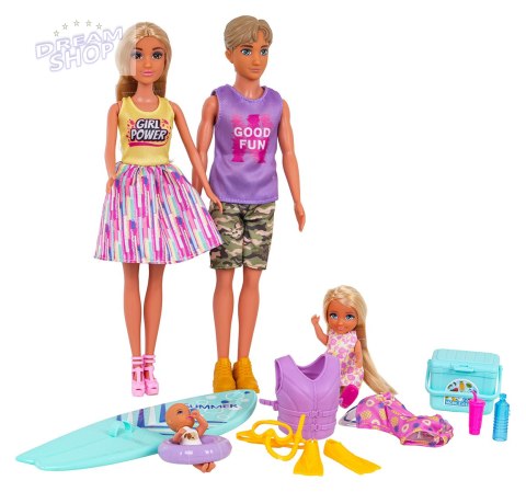 Zestaw Lalek, Rodzina na Wakacjach + Akcesoria