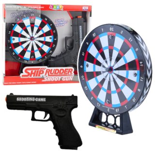 Zestaw Pistolet Laserowy Z Tarczą Gra Strzelecka Światła Dźwięki