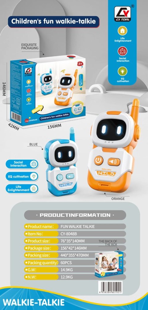 Zestaw Walkie-Talkie Roboty