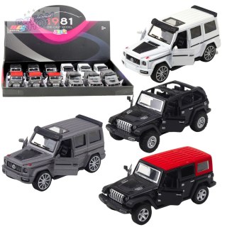 Autko Terenowe SUV Metalowe Napęd Pull-Back Otwierane Drzwi Mix