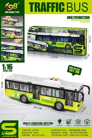 Autobus z Funkcją Świateł i Dźwięku Zielony