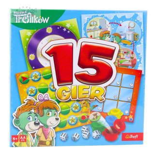 Gra planszowa 15 gier Rodzina Treflików Trefl 02823