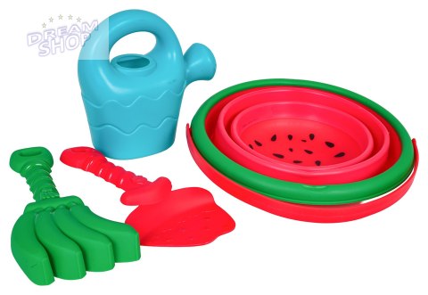 MEGA Zestaw Akcesoriów do Piasku + Składane Wiaderko