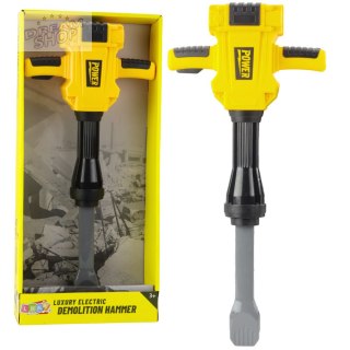 Młot Pneumatyczny Wyburzeniowy Dla Dzieci Światła Dźwięki Wibracje Żółty
