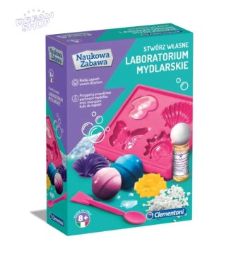 Naukowa Zabawa Zestaw Laboratorium Mydlarskie Mydła Kule do Kąpieli Język Polski Clementoni 60949