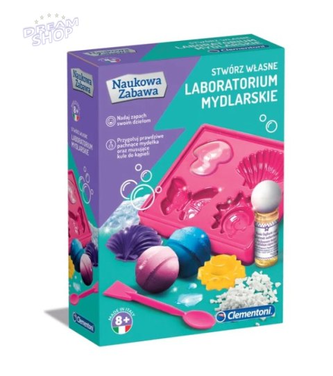 Naukowa Zabawa Zestaw Laboratorium Mydlarskie Mydła Kule do Kąpieli Język Polski Clementoni 60949 Naukowa Zabawa Zestaw Laboratorium Mydlarskie Mydła Kule do Kąpieli Język Polski Clementoni 60949