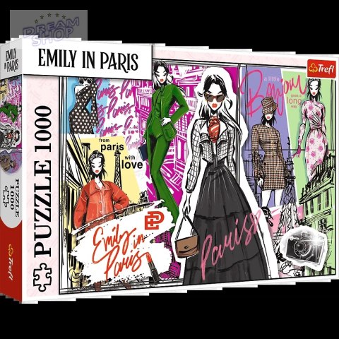 Puzzle - 1000 - Emily w Paryżu: Modowe Inspiracje - Trefl 10967