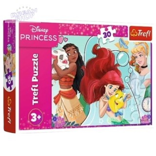 Puzzle - 30 - Piękne i odważne - Disney Princess - Trefl 18323