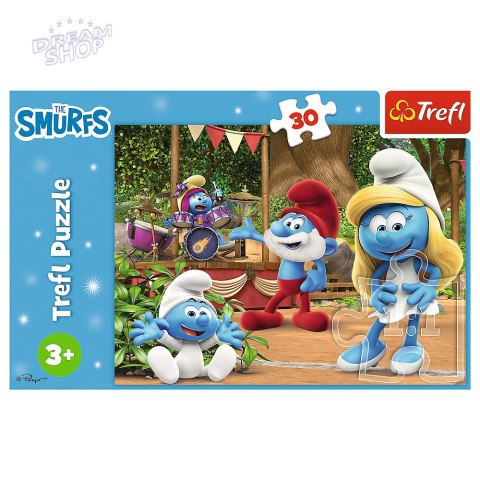 Puzzle - 30 - Smerfetka i Smerfy - Trefl 18312