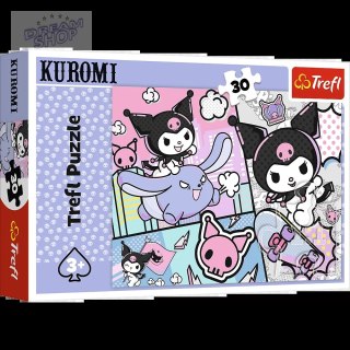 Puzzle - 30 - Zabawy z Kuromi - Hello Kitty - Trefl 18325