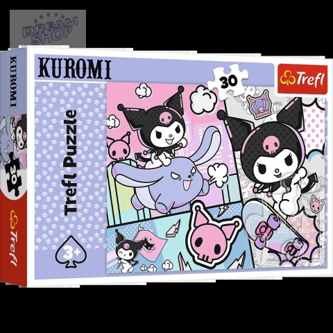 Puzzle - 30 - Zabawy z Kuromi - Hello Kitty - Trefl 18325