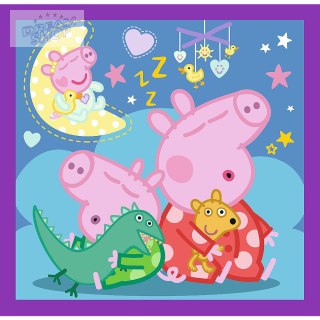 Puzzle - 3w1 (20, 36, 50) - Zwyczaje świnki Peppy - Świnka Peppa - Trefl 34893