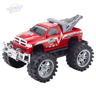 Samochód Terenowy Ratunkowy Z Napędem Na Tył Hak Holowniczy Czerwony 27cm